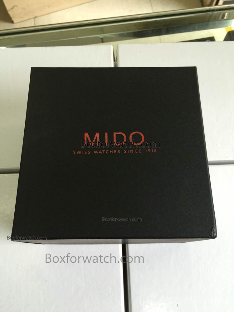 Replica MIDO Black Wood Watch Box / Orange Inner / Wholesale